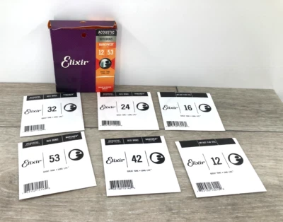 Elixir 原声吉他弦 80/20 青铜 Nanoweb 涂层防锈钢套装 — 第 1/4 张图片