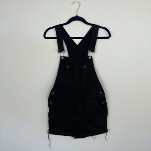 Free People We The Free Short Overalls In Black Size 25 Cotton Shortalls Pockets