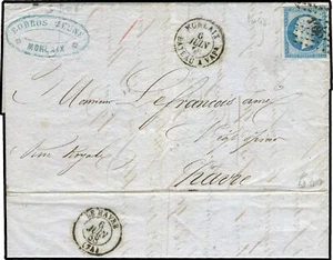 Frankreich, 1858, 13, Brief - Bild 1 von 1