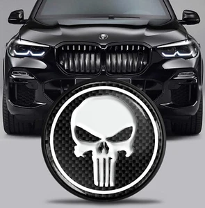 Kompatibel mit BMW Emblem 51767288752 Motorhaube Kofferraum Motorhaube Logo Badge 82mm Totenkopf - Bild 1 von 5