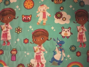 doc mcstuffins character fun fabric piece blue 11 by 11 inch - Picture 1 of 2