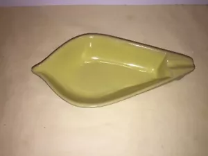 Vintage 1950-60 Glidden Pottery Ashtray Mid Century Chartreuse - Picture 1 of 3