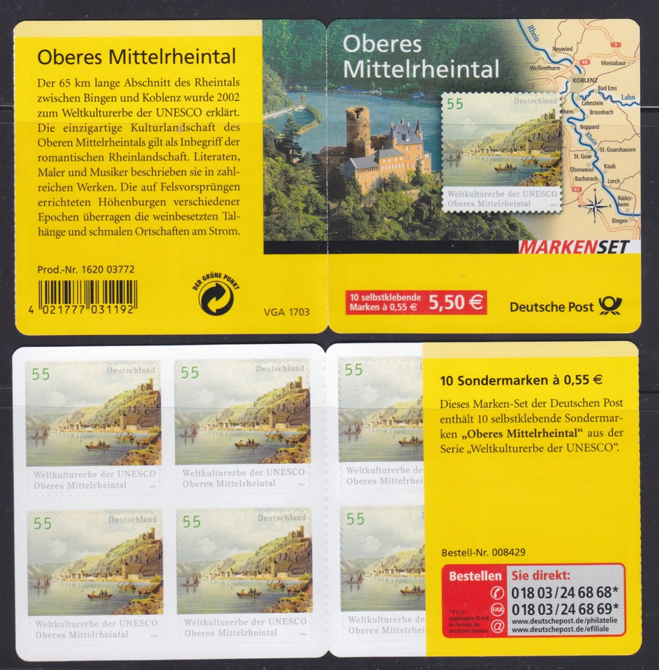 Federal Republic MH 63 B Upper Rhine Valley, Mint - Image 1 of 1