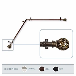 Baroque Corner Window Curtain Rod 3/4”OD - Picture 1 of 6
