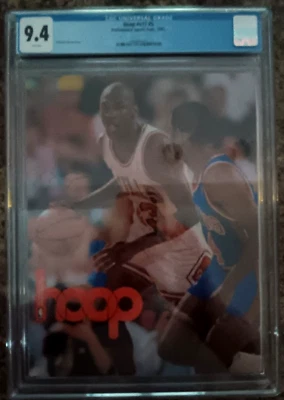 Michael Jordan cover 1991 Hoop (Official NBA Program) Magazine CGC 9.4  1 Of 1 - Image 1 of 3