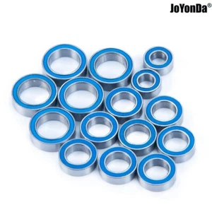 15pcs Blue Rubber Sealed Bearing Kits for RC Car Traxxas LaTrax 1/18 Scale 4WD - Picture 1 of 5