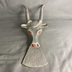 Vintage Ricardo Metall Stier Stiefelheber Abzieher Schaber Aluminiumguss Cowboy - Bild 1 von 10