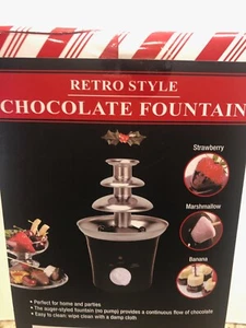New Retro Style Chocolate Fountain-in original box - Picture 1 of 3