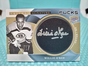 2018-19 Upper Deck Trilogy Signature Puck Willie O'Ree Auto SP-WO - Picture 1 of 2