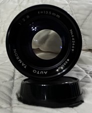 Vintage Auto Tamron 135mm 2.8 camera lens for Canon FD mount ~ lens No. 642669