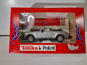 Tonka Polistil 02236 Porsche 911 Cabriolet silber unbespielt, 1:25, neuw. in OVP - Bild 1 von 6