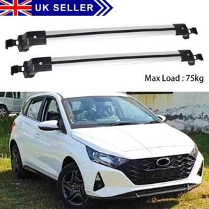 For Hyundai i10 i20 2008-2024 Car Top Roof Rack Cross Bars Luggage Carrier UK - Picture 1 of 10