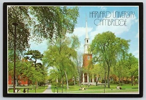 1974 Harvard University Yard & Chapel View Cambridge Mass MA 4x6 cartolina come nuova - Foto 1 di 2
