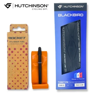 Neumático de bicicleta de carretera Hutchinson Blackbird 700 x 28c tipo tubo de 28 mm + tubo de TPU - Imagen 1 de 12