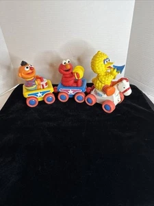 Vintage Tyco Sesame Street Parade Band Train Pull Along Toy Big Bird Elmo Ernie - Picture 1 of 13