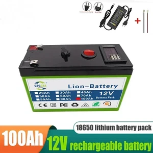 Aufladbare Batterie Rv 12V 100AH BMS Lifepo4 Tragbares NEUES SOLAR Energie EV La - Picture 1 of 8