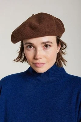 Шерстяной аутентичный берет Laulhere коричневая шляпа - Изображение 1 из 4