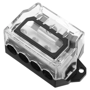  Bloque de distribución de energía 4 vías coche audio estéreo amplificador distribución conexión - Imagen 1 de 12