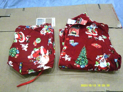 Novos presentes retrô vintage vermelhos Nick & Nora XL Papai Noel presentes - Imagem 1 de 4