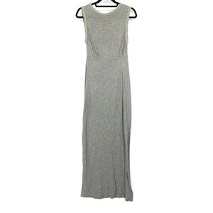 Free People Maxi Dress Keyhole Back Womens Size Small Gray Sleeveless - Picture 1 of 6