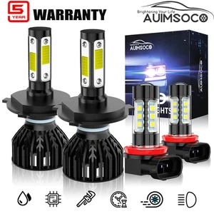 9003 H11 LED Headlight Fog Light Combo Kit 60000LM For Honda CR-V 2007-2014 - Picture 1 of 13