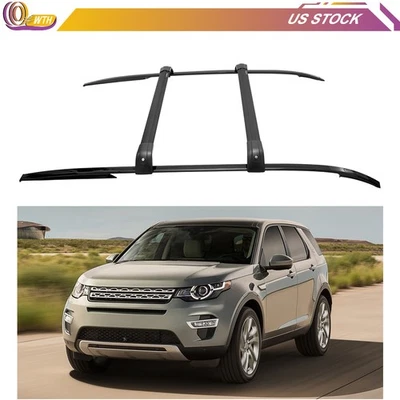 Roof Rack Cross Bar + Roof Rail For 2014-25 Land Rover Discovery Sport Aluminum Foto 1 de 4