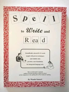 Spell To Write And Read Teacher Manual Book Homeschool Curriculum Sanseri WISE - Imagen 1 de 2