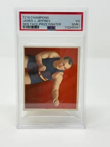 1910 ATC Champions - Tobacco T218 James J. Jeffries PSA 3(MK) Arm Outstretched - Picture 1 of 3