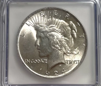 1924 Peace Silver Dollar Coin $1 - BU