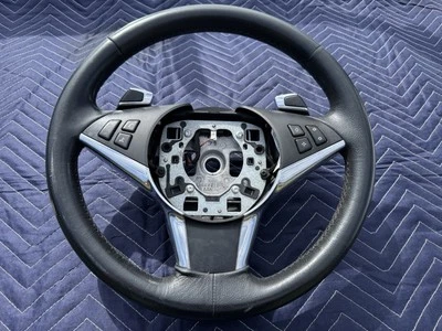 Volante deportivo BMW E63 E64 serie 6 con palancas de cambio OEM 04-10 645Ci 650i Foto 1 de 4