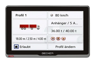 Becker Transit.7sl EU Navigationsgerät LKW 7 Zoll Display Europa Karte Q2/2025 - Bild 1 von 2