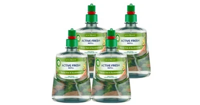 Air Wick Active Fresh Forest Eiche und Sandelholz Nachfüllpackung 4x228ml - Bild 1 von 3