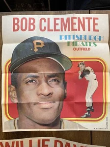 1970 Topps Baseball Poster Pittsburgh Pirates Roberto Clemente - Bild 1 von 1