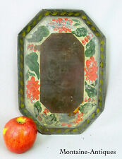 Paint Decorated 1/2 Sheet Tinware Tole Waiter c. 1835