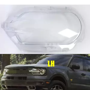 For Ford Bronco Sport 21-2023 2024 Left Headlight Lens Glass Housing Cover+Glue - Picture 1 of 6