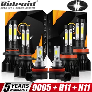 For Toyota Camry 2007- 2014 LED Headlight Kit High & Low Beam + Fog Light Bulbs - Bild 1 von 24