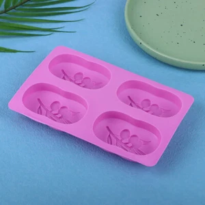 Oval Olive Tree Shape Silicone Mold Mousse Cake Form Soap Jelly Mould Ice Maker - Picture 1 of 12