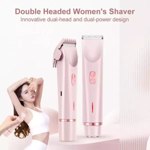 2 in 1 Dual Head Electric Lady Waterproof Shaver Razor for Women Private Area * - Picture 1 of 19