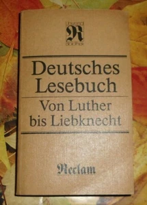 DDR Reclam Deutsches Lesebuch von Luther bis Liebknecht + Reclam 1990 - Bild 1 von 1