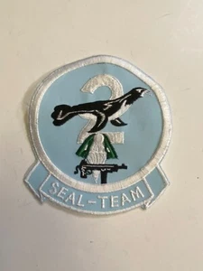 F0328 Original US Navy 1970s Seal Team 2 Patch Large IR29A - Picture 1 of 2