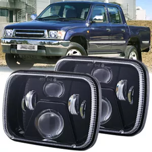 2pcs 7x6'' 5x7'' LED Headlights Hi/Lo Sealed Beam H4 for 1983-2004 Toyota Hilux - Picture 1 of 12