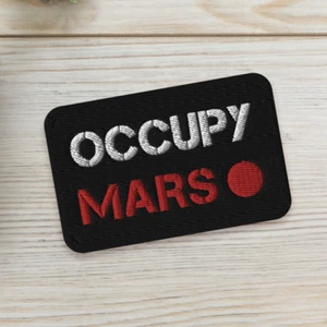 Occupy Mars — embroidered patch, space patches - Picture 1 of 11