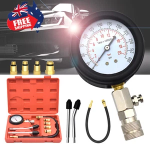 Auto Diesel Petrol Engine Cylinder Pressure Tester Compression Gauge Test Kit - Picture 1 of 7