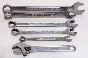 5 Vintage Craftsman USA 3/8 - 13/16 Kombination & 1 6" verstellbare Schraubenschlüssel - Bild 1 von 2