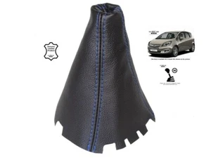 Schaltmanschette Schaltsack Fur Opel Meriva B 2010-2017 Leder Naht Blau - Bild 1 von 5