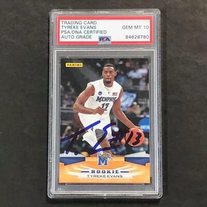 2009-10 Panini #330 Tyreke Evans Signed Card AUTO 10 PSA Slabbed Memphis - Picture 1 of 2