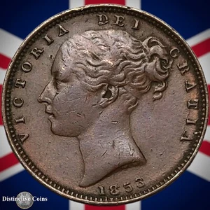 Great Britain 1853 Farthing 1/4d GB3453 - Picture 1 of 2