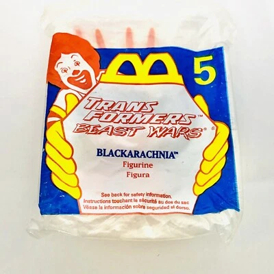 Mcdonalds Happy Meal Toy Transformers Beast Wars Blackarachnia #5 1997 - Image 1 of 3