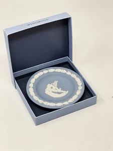 Wedgwood Blue Jasper San Francisco Golden Gate Bridge Trinket Dish For Macys 4.5 - Picture 1 of 7