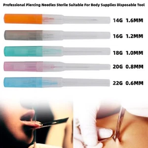 Professionelle Body Piercing Nadeln Sterile Body Piercing Nadeln Einmalgebrauch - Bild 1 von 16